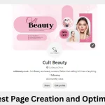 Pinterest page Creation and optimization