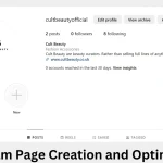 Instagram Page Creation and Optimization